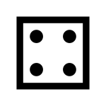 Dice Four Solid SVG Icon